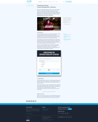 Landing page recurring